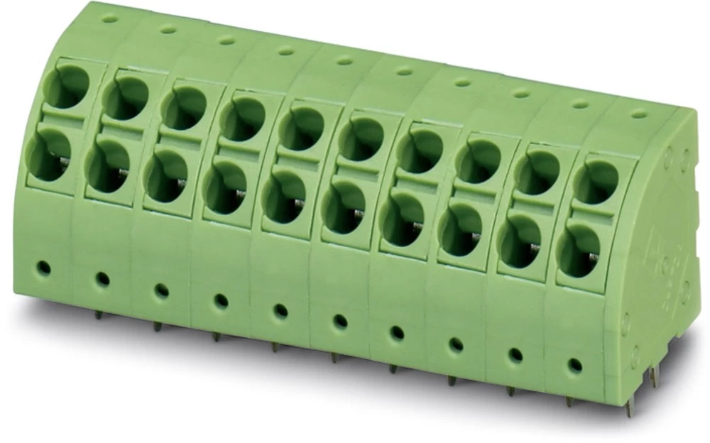 Opružna blok stezaljka 2.50 mm broj polova: 6 PTDA 2,5/ 6-5,0 Phoenix Contact zelene boje 50 kom. slika