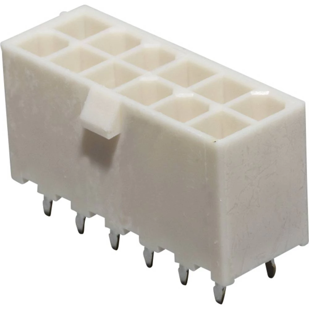 Molex 39288120 Mini-Fit Jr. Vertical Header, 4.20mm Pitch, Dual Row, 12 Circuits, without Snap-in Plastic Peg PCB Lock, slika