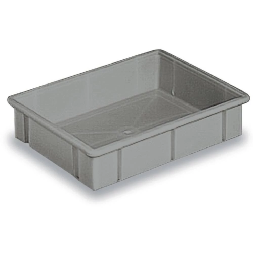 Spremnik za slaganje Pogodna za hranu (D x Š x V) 445 x 345 x 90 mm Siva 1658526 1 ST slika