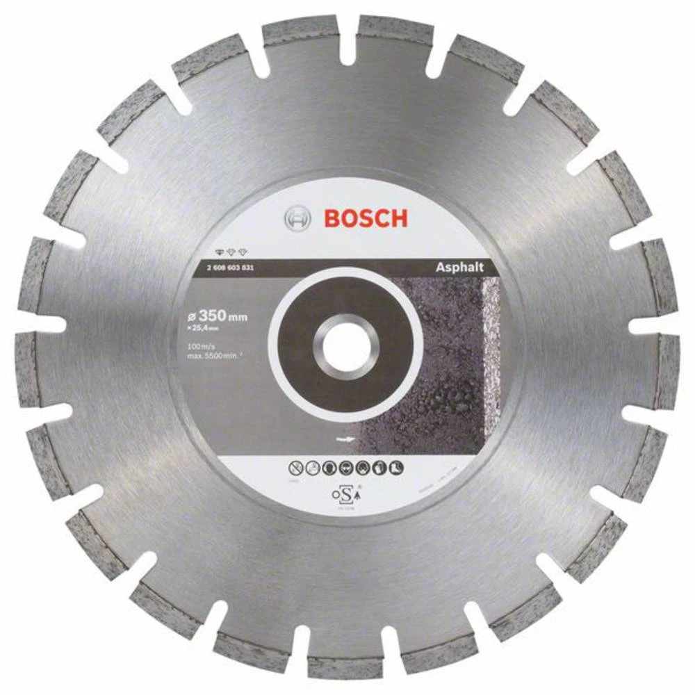 Dijamantni rezni disk standard za asfalt, 350 x 25,40 x 3,2 x 10 mm Bosch Accessories 2608603831 promjer 350 mm 1 ST slika
