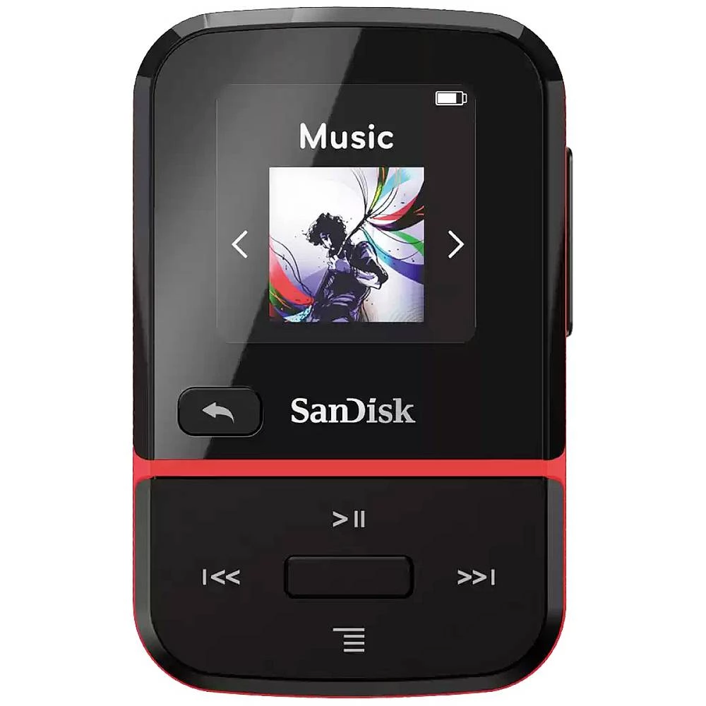 SanDisk Clip Sport Go mp3-player 16 GB crvena montažna sponka, fm radio slika