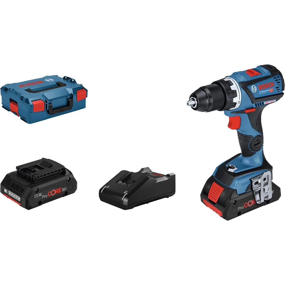 Bosch Professional GSR 18V-60 C Akumulatorska bušilica 18 V 4.0 Ah Li-Ion Uklj. kofer, Uklj. 2 akumulatora slika