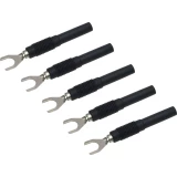 Mjerna stopica Lamelni muški konektor 4 mm - VOLTCRAFT MSK-100 Crna