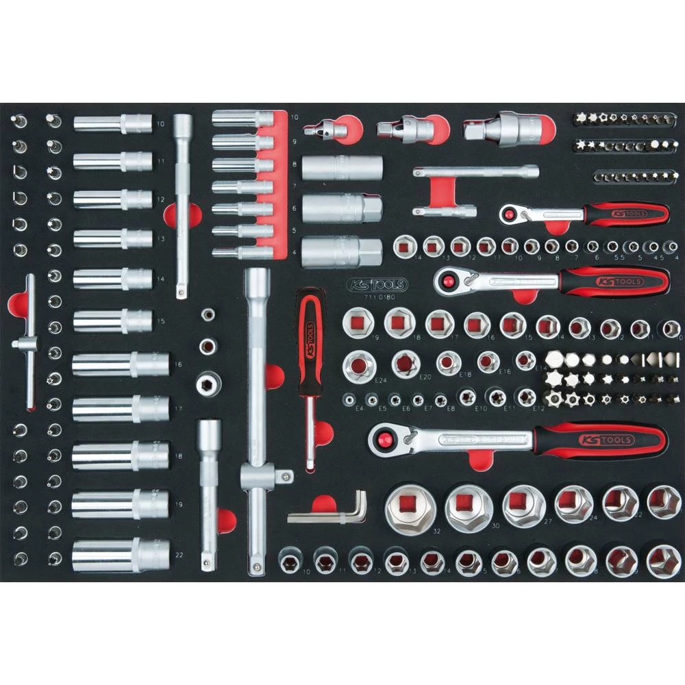 KS Tools 711.0180 komplet nasadnih ključeva 711.0180 slika