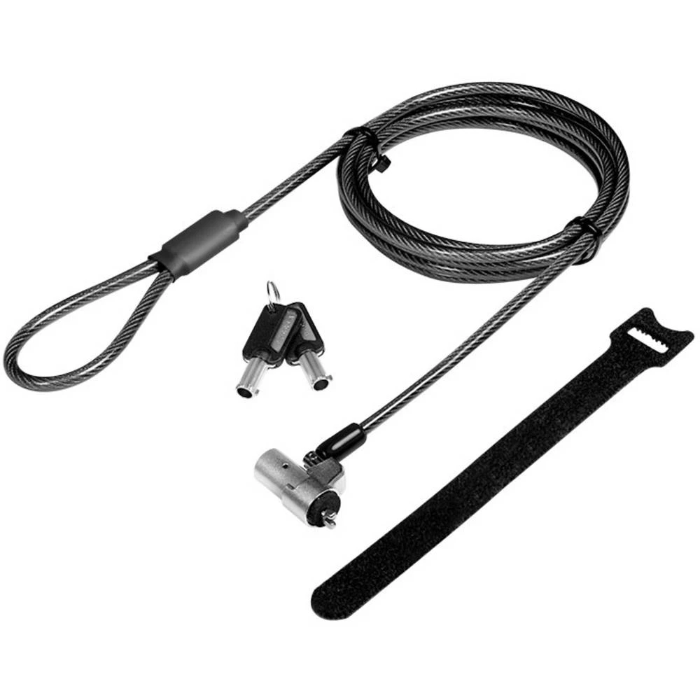 LogiLink zaključavanje prijenosnog računala  zaključavanje ključem uklj. 2 ključa, čičak kabela omogućuje lako upravljanje kabelom 15 mm NBS012 slika