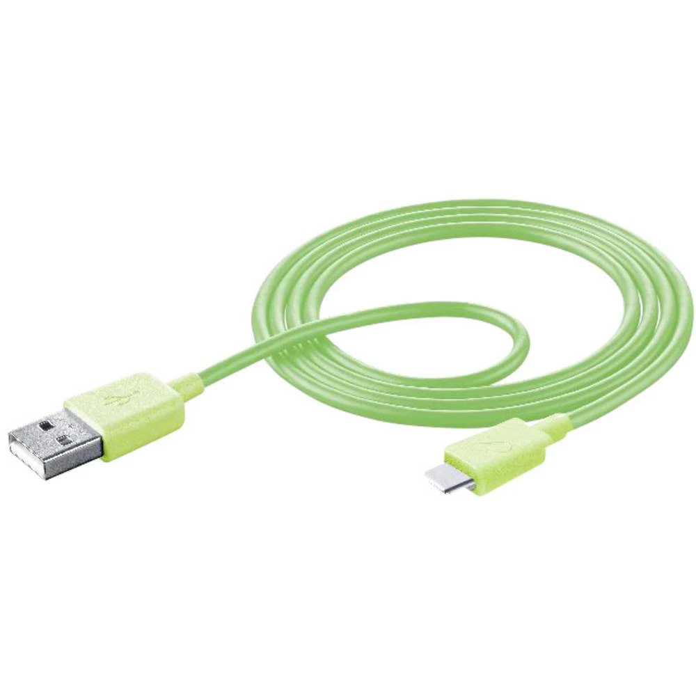 Cellularline USB 2.0 Priključni kabel [1x Muški konektor USB 2.0 tipa A - 1x Muški konektor USB-C&trade;] 1.00 m Zelena slika