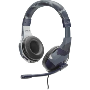 SpeedLink RAIDOR igraće naglavne slušalice sa mikrofonom 3,5 mm priključak sa vrpcom preko ušiju maskirno plava slika