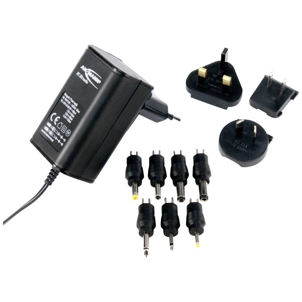 Ansmann 5311103 plug-in napajanje, podesivi 3 V/DC, 4.5 V/DC, 5 V/DC, 6 V/DC, 7.5 V/DC, 9 V/DC, 12 V/DC 600 mA 3.6 W slika