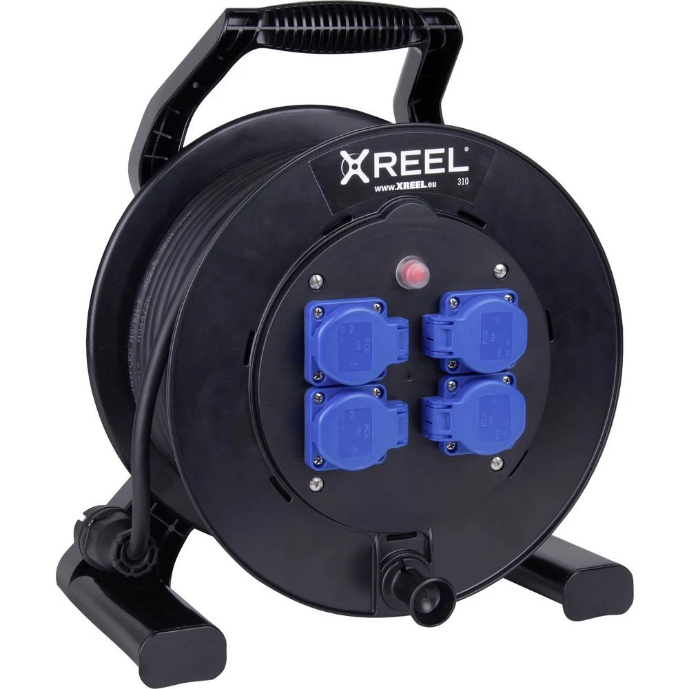 Xreel 9350063-P kabelski bubanj 25.00 m crna sigurnosni utikač od gume slika