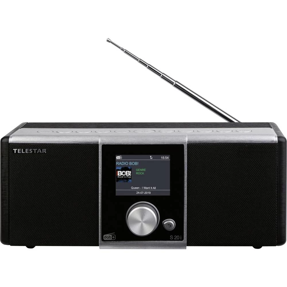 Telestar    DIRA S 20i    internet stolni radio    internet, DAB+ (1012), ukw    aux, Bluetooth, DAB+, internetski radio , ukw, USB, WLAN        uklj. daljinski upravljač, funkcija alarma     slika