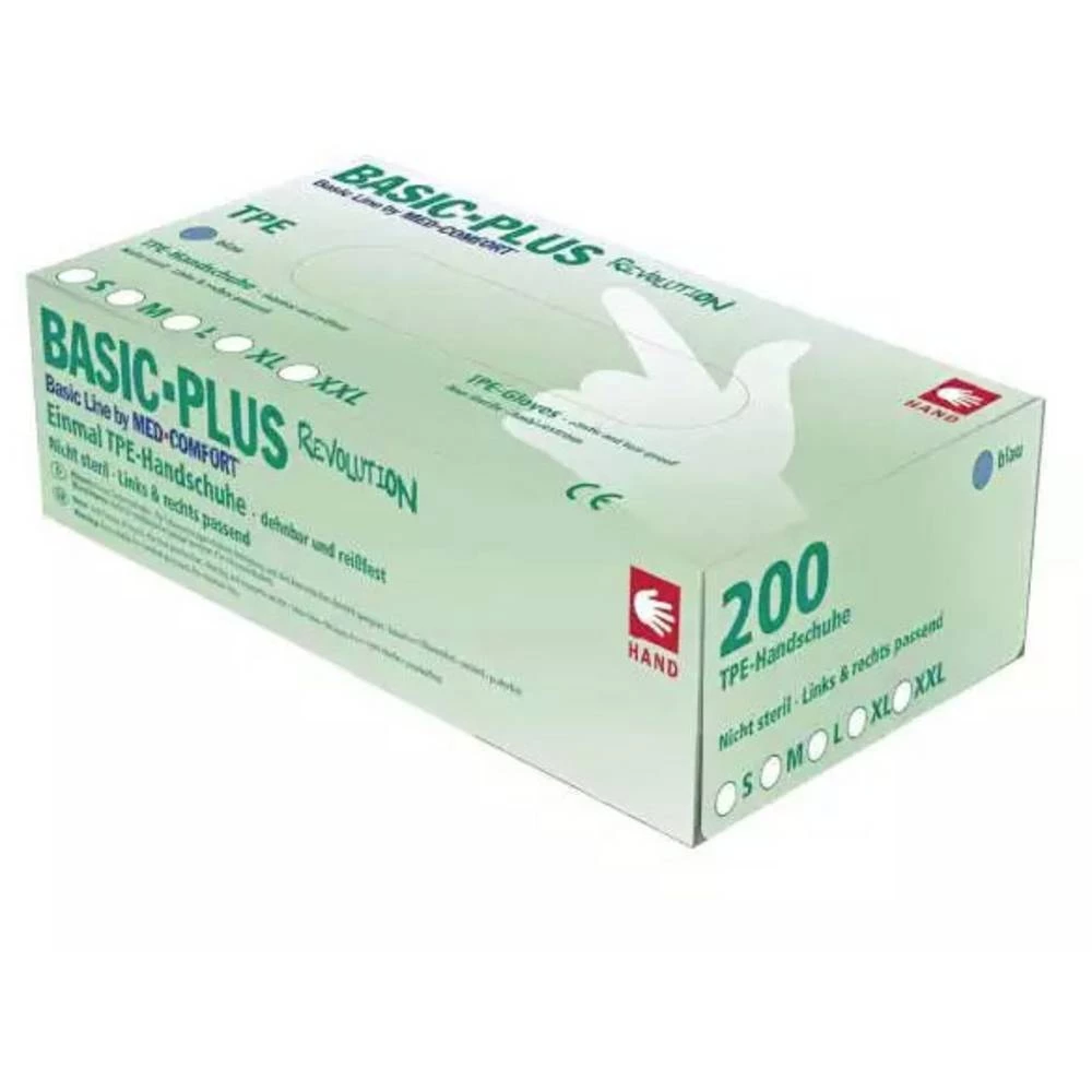 rukavice za jednokratnu upotrebu Veličina (Rukavice): xl EN 374 , EN 420 , EN 455 BASIC-PLUS 01217 200 St. slika