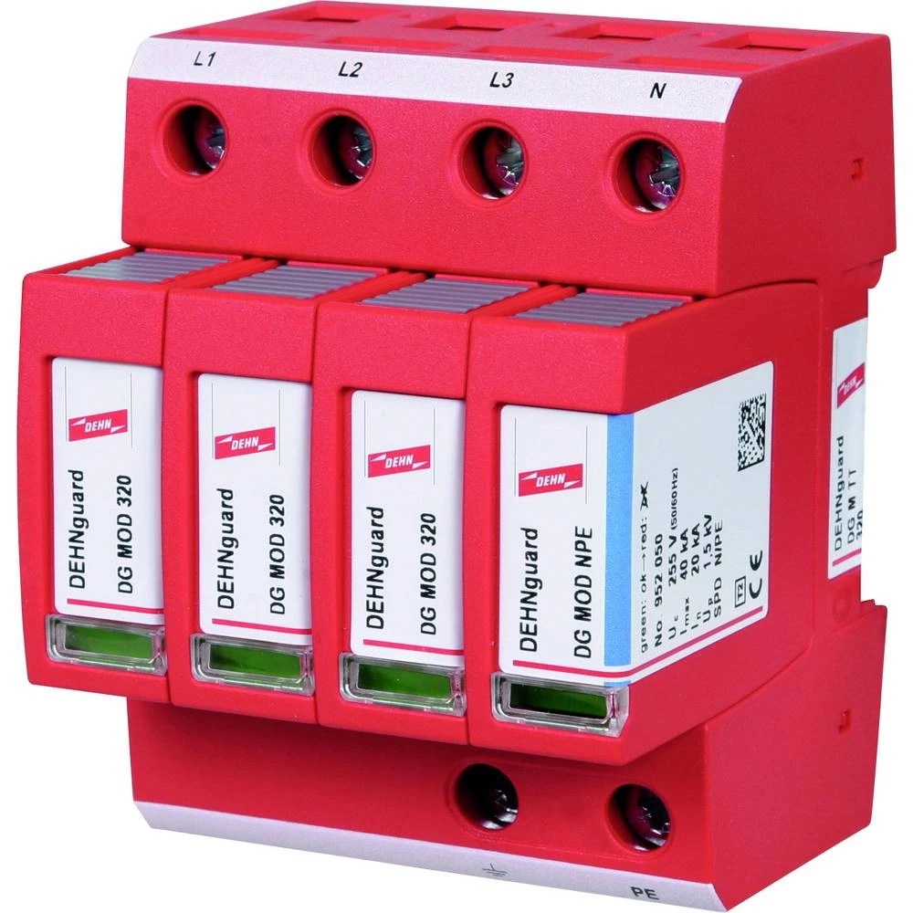 DEHN 952320 Überspannungsableiter Typ 2 DEHNguard M 4-polig für TT- und TN-S-Systeme odvodnik prenapona   20 kA  1 St. slika