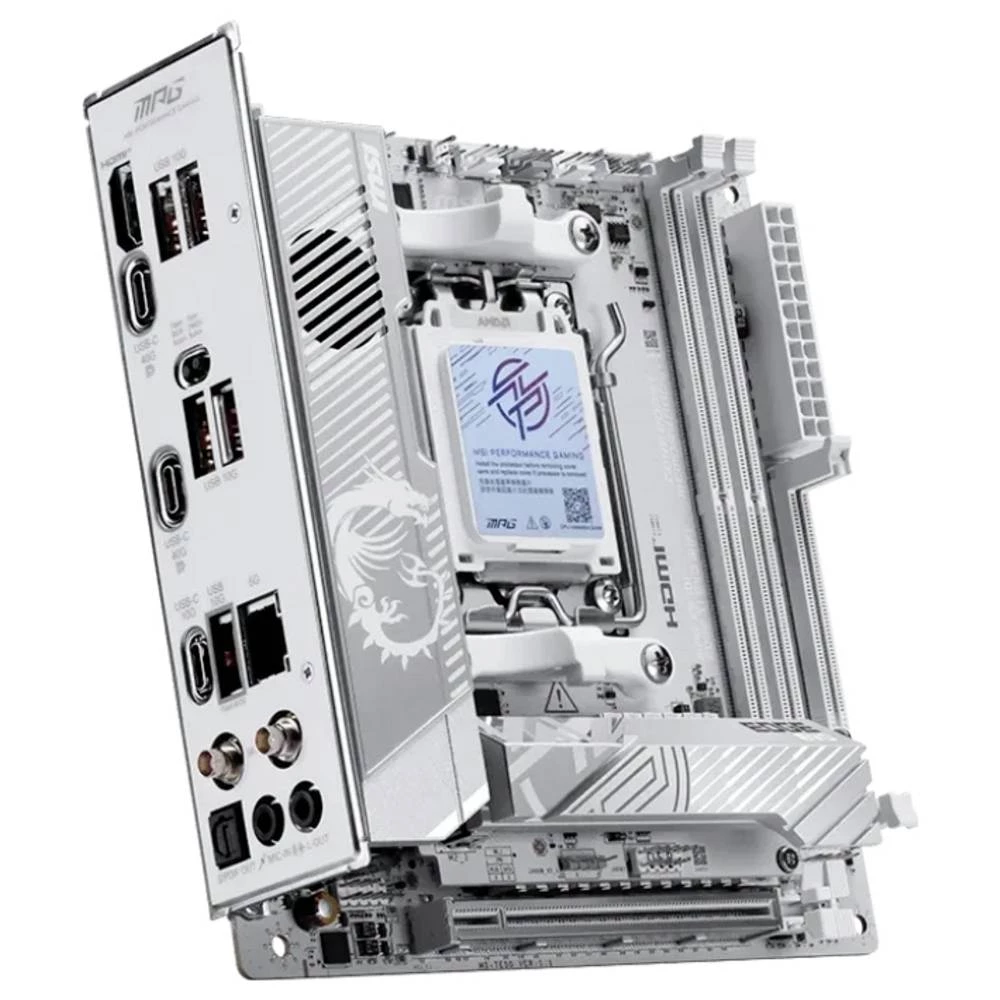 MSI MPG X870I EDGE TI EVO WIFI matična ploča Baza #####AMD AM5 Faktor oblika (detalji) ITX Set čipova matične ploče AMD® slika