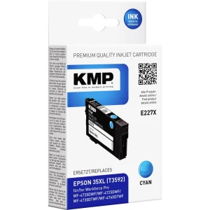 KMP patrona tinte zamijena Epson T359235XL kompatibilan single cijan E227X 1638,4003 slika