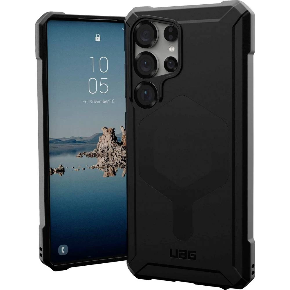 Urban Armor Gear Essential Armor vanjska torbica za mobilni telefon Samsung Galaxy S25 Ultra crna induktivno punjenje 21 slika