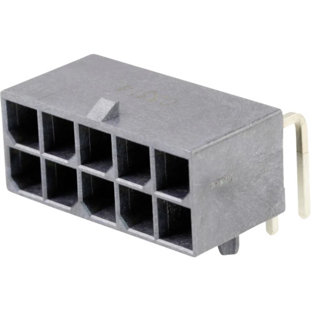 Molex 1720640010 5.70mm Pitch, Mega-Fit Right-Angle Header, 10 Circuits, 0.38µm Gold (Au) Plating, UL 94 V-0, Glow-Wire Ca slika