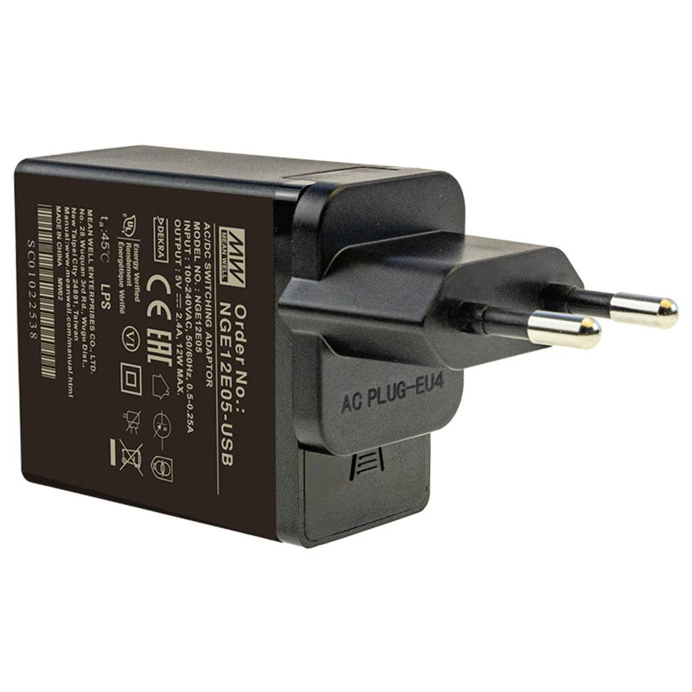 Mean Well NGE12E05-USB plug-in napajanje, fiksni napon 5 V/DC  12 W slika