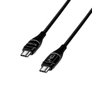 LogiLink USB-C kabel USB 2.0 USB-A utikač 2 m crna utikač primjenjiv s obje strane CU0185 slika