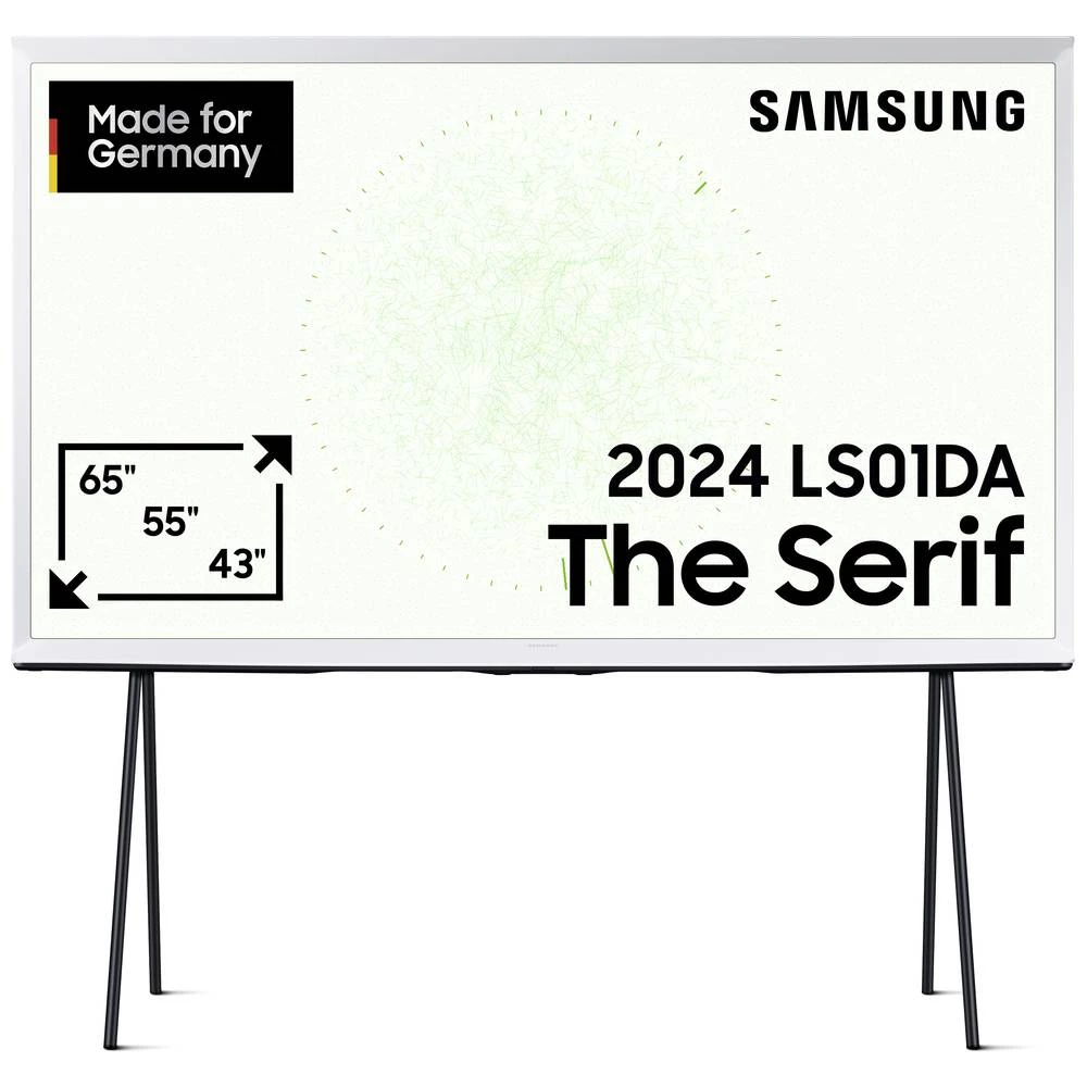 Samsung QLED 4K "The Serif" LS01DA QLED-TV 163 cm 65 palac Energetska učinkovitost 2021 F (A - G) DVB-C, DVB-S2, DVB-T2, slika