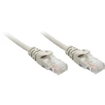 LINDY 48364 RJ45 mrežni kabel, Patch kabel cat 5e U/UTP 3.00 m siva  1 St.