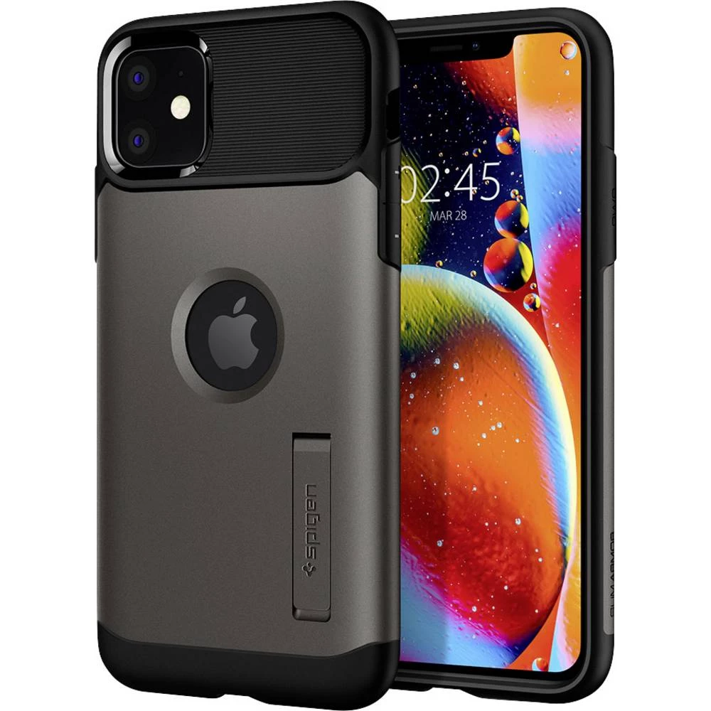 Spigen Slim Armor case Apple iPhone 11 gunmetal slika