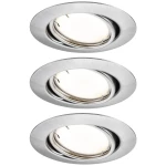 LED ugradna svjetiljka Smart Home Zigbee Base Coin osnovni set zakretna okrugla 90mm 20° 3x4.9W 3x430lm 230V prigušiva 3000K brušeno željezo Paulmann 92464  LED ugradna svjetiljka 3-dijelni komplet...