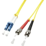 LINDY 47460 Glasfaser svjetlovodi priključni kabel [1x muški konektor LC - 1x ST-utikač] 9/125 µ Singlemode OS2 1.00 m