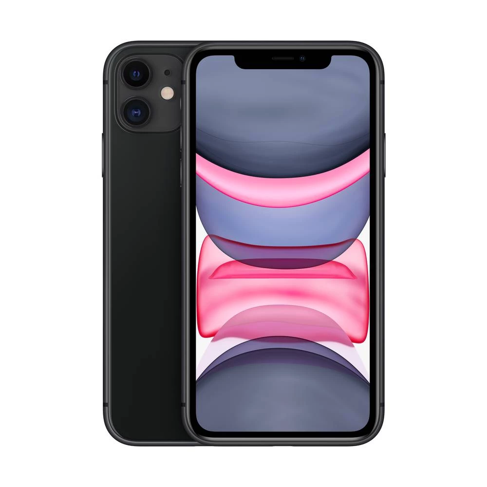 Apple iPhone 11 crna 128 GB 6.1 palac (15.5 cm) Dual-SIM iOS 14 12 Megapixel Apple iPhone 11 crna 128 GB 15.5 cm (6.1 palac) slika
