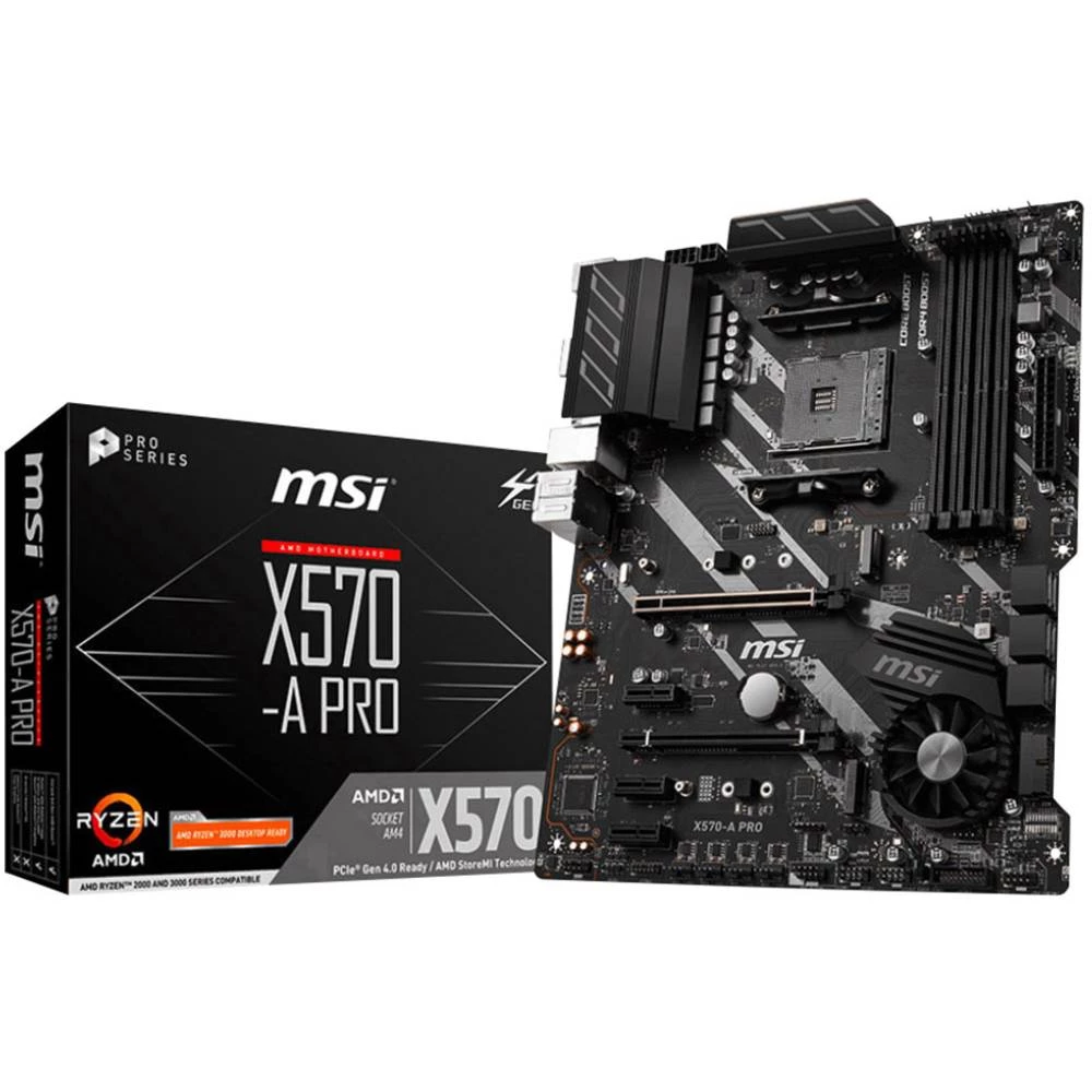 Matična ploča MSI Gaming X570-A Pro Baza AMD AM4 Faktor oblika ATX Set čipova matične ploče AMD&reg; X570 slika