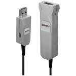 LINDY USB kabel USB 3.2 gen. 1 (USB 3.0) USB-A utikač, USB-A utičnica 50 m crna, siva  42701