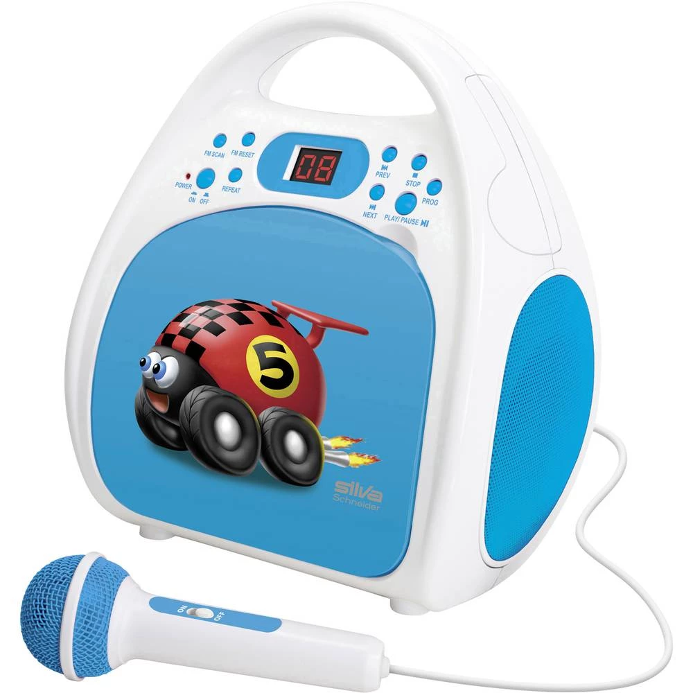 Dječji CD Silva Schneider Kids Play One CD, CD-R Uklj. mikrofon Plava boja slika