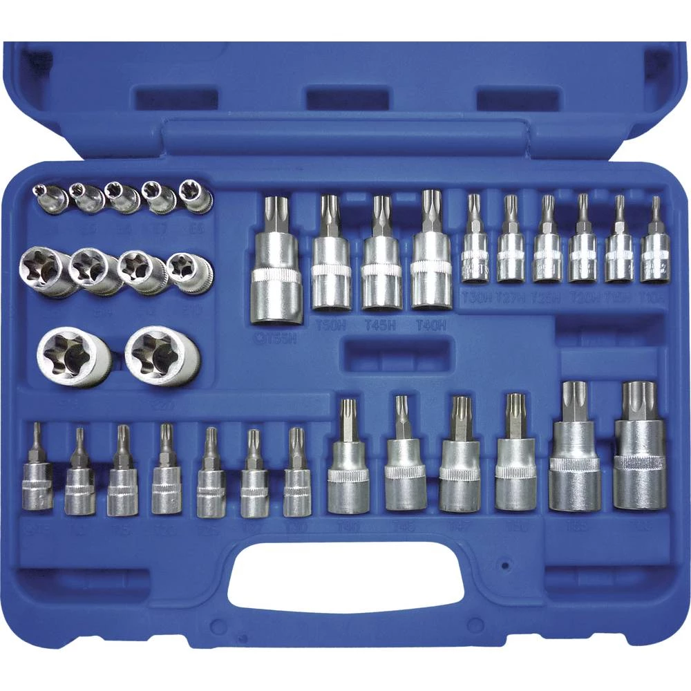 Komplet nastavaka za nasadni ključ 1", 3/4" , 1/4" (6.3 mm) Kunzer 7TS34.1 slika