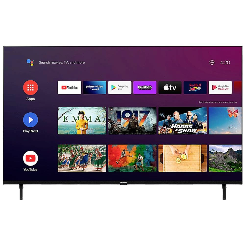Panasonic TX-50LXW834 LED-TV 126 cm 50 palac Energetska učinkovitost 2021 G (A - G) Smart TV, UHD, WLAN, dvb-c, dvb-s2, DVB-T, DVB-T2 crna slika