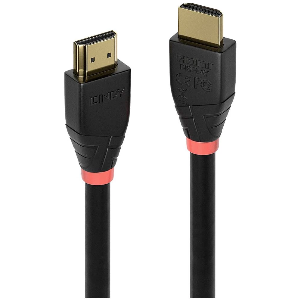 LINDY HDMI priključni kabel HDMI A utikač 7.50 m 41016 4K UHD, pozlaćeni kontakti HDMI kabel slika
