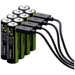Verico LoopEnergy USB-C Mignon (AA) baterija Li-Ion 1700 mAh 1,5 V 8 komada. Verico LoopEnergy USB-C mignon (AA) akumulator Li-Ion 1700 mAh 1.5 V 8 St.
