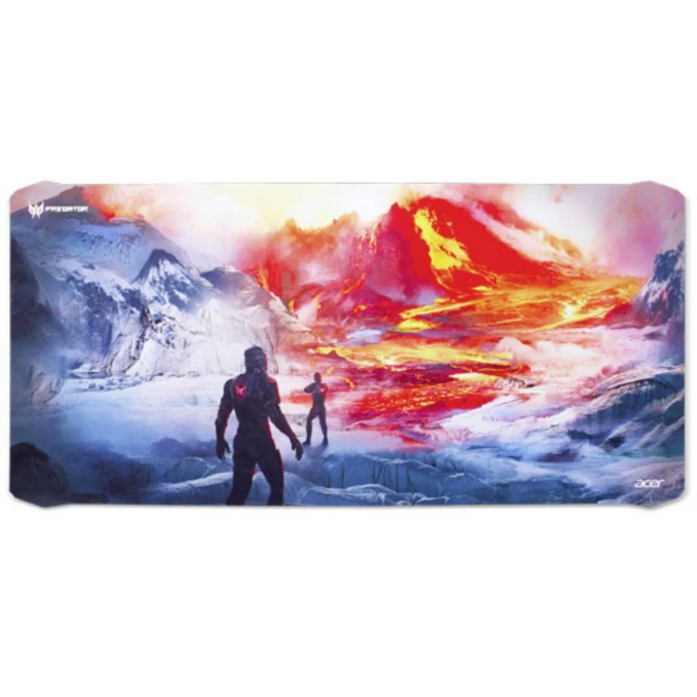 Igraći podložak za miša Acer Predator Mousepad Magma Bat. XXL Crna, Plava boja, Crvena slika