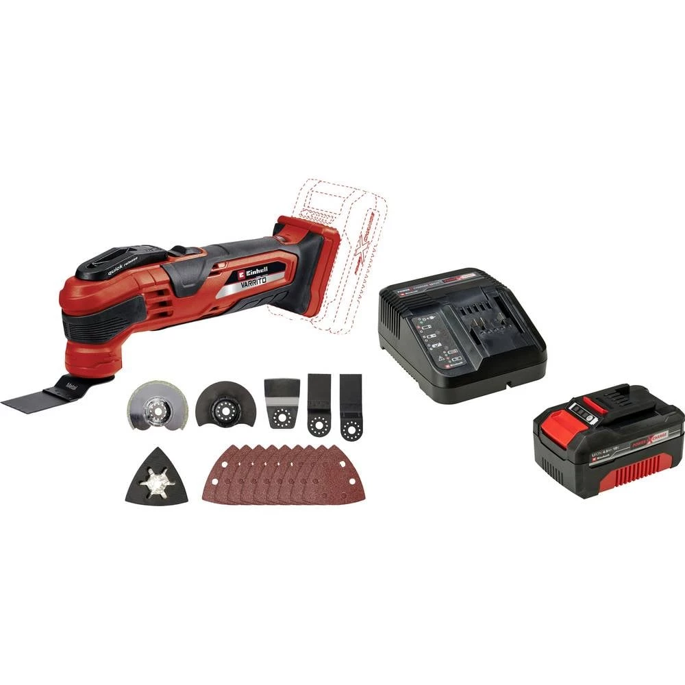 Einhell 4465160+4512042 baterijska višenamjenski alat uklj. akumulator, uklj. punjač 18 V slika