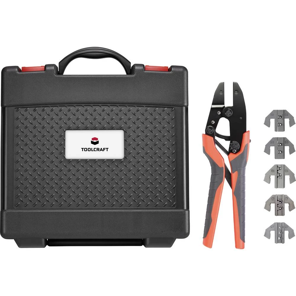 TOOLCRAFT 2196773 Alat za prešanje sustava komplet kliješti za krimpanje uklj. asortiman šupljica za krimpanje u koferu slika