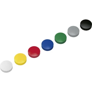 Maul Magnet MAULsolid (Ø x V) 38 mm x 15.5 mm Okrugli Žuta, Crvena, Plava boja, Bijela, Zelena, Siva, Crna 10 ST 6163999 slika