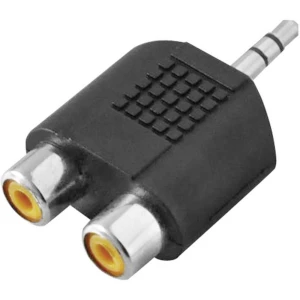LogiLink CA1001 utičnica / Cinch audio adapter crna slika