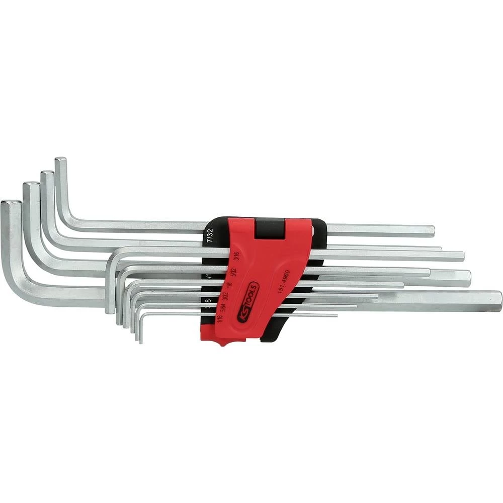 KS Tools 151.4960 unutarnji šesterokutni komplet kutnih odvijača 1/16 palac, 5/64 palac, 3/32 palac, 1/8 palac, 5/32 pal slika