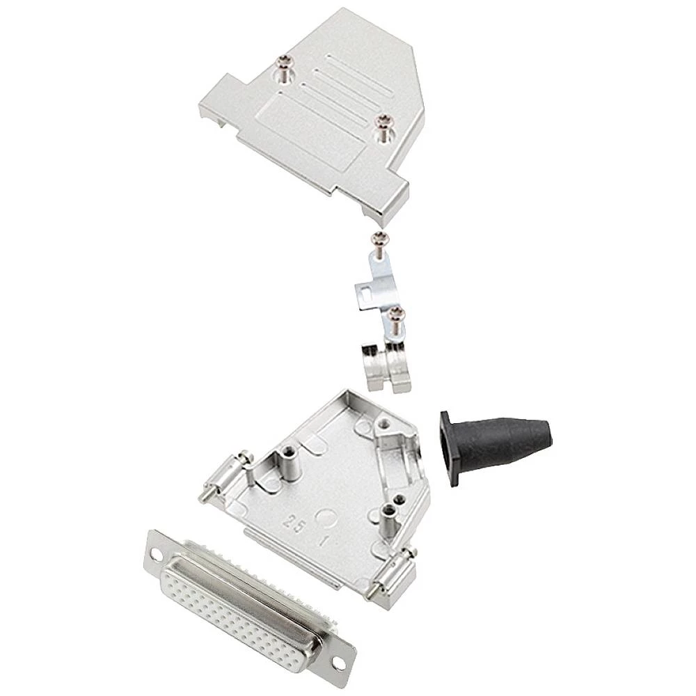 Višestruki ženski konektor D-SUB komplet 45 ° Broj polova: 44 Lemni kup encitech DTSL25-SJSRG-S-HDS44-W-K 1 ST slika