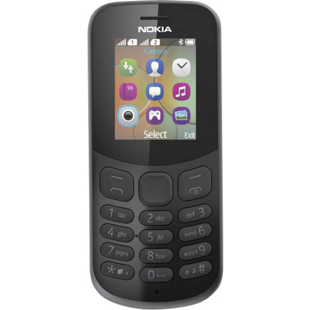 Nokia 130 Dual SIM mobilni telefon Crna slika