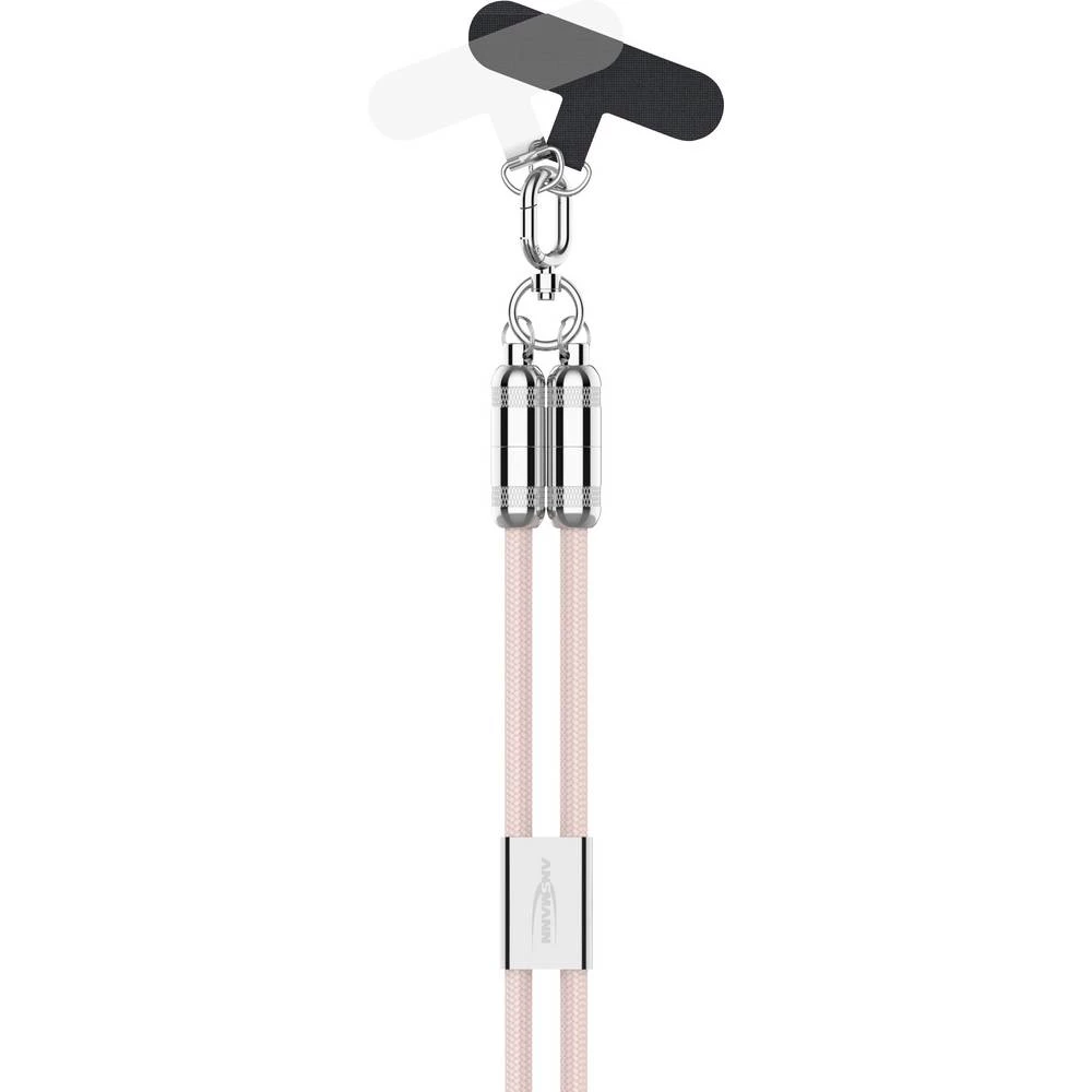 Ansmann USB-C kabel USB-C® utikač 1.2 m ružičasta 1700-0193 slika