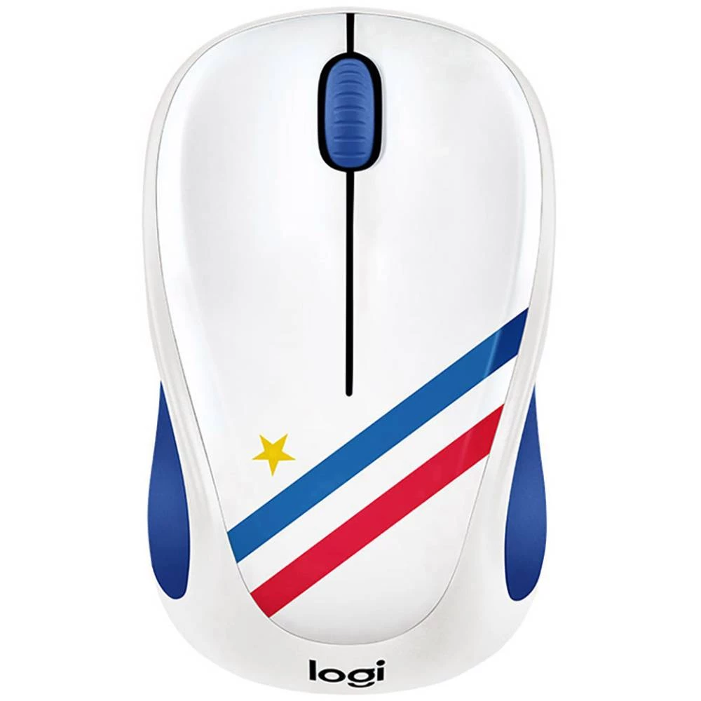 Logitech M238 France Bežični miš Optički Plava boja, Bijela, Crvena slika