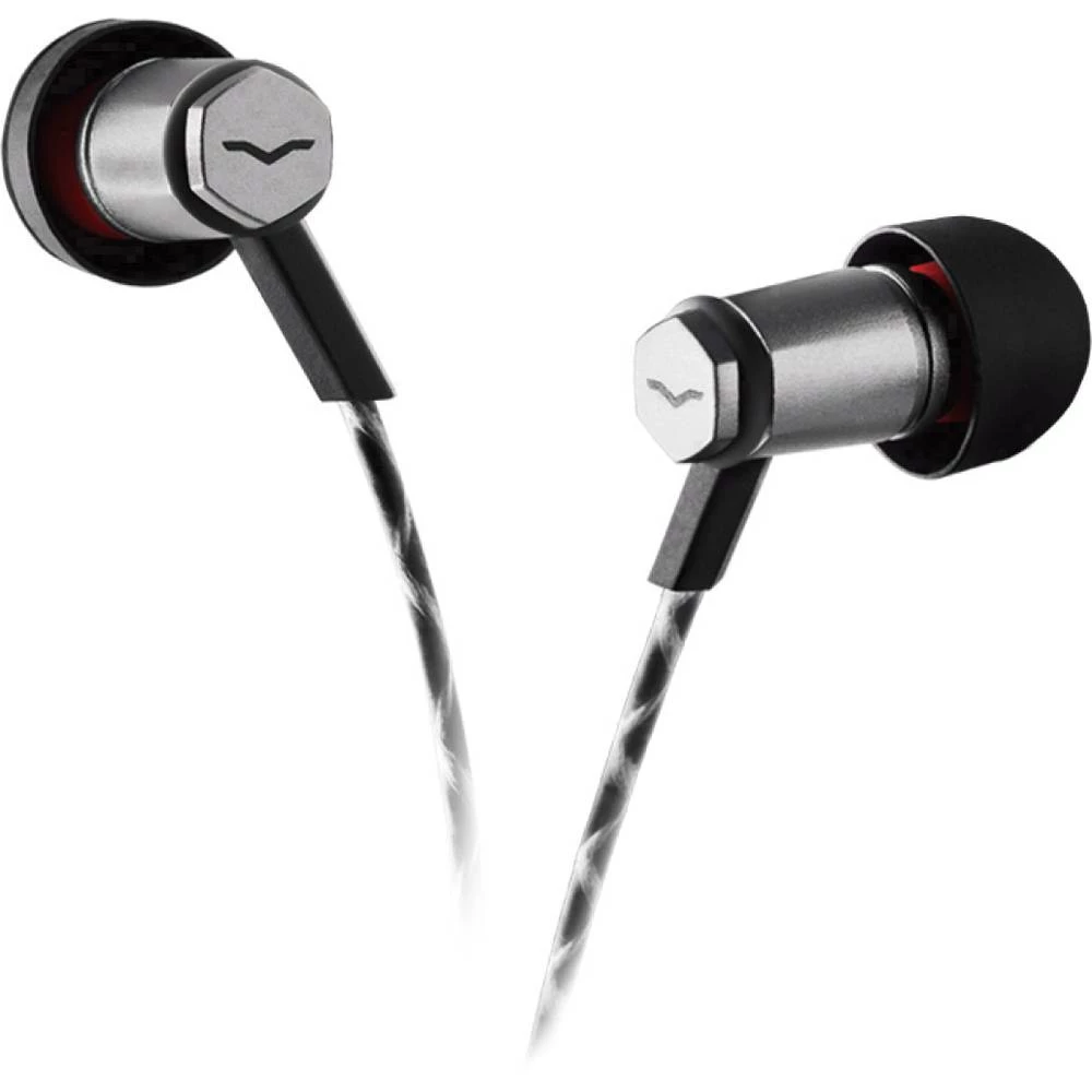 Sportske V Moda Forza Metallo U ušima High-Resolution Audio, Slušalice s mikrofonom, Otporne na znojenje, Vodootporne Crna slika