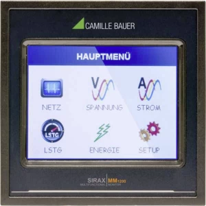 Camille Bauer SIRAX MM1200 Višenamjenski indikator za velike trenutne veličine s TFT zaslonom osjetljivim na dodir i Ethernetom slika