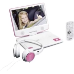 Lenco DVP-910 9&quot, DVD uređaj s USB-om i nosačem za automobil (roza) Lenco  DVD player CD player, sa zaslonom ružičasta