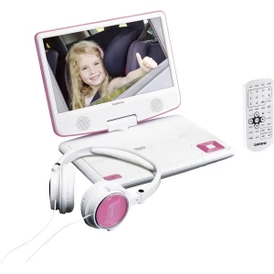 Lenco DVP-910 9&quot, DVD uređaj s USB-om i nosačem za automobil (roza) Lenco  DVD player CD player, sa zaslonom ružičasta slika