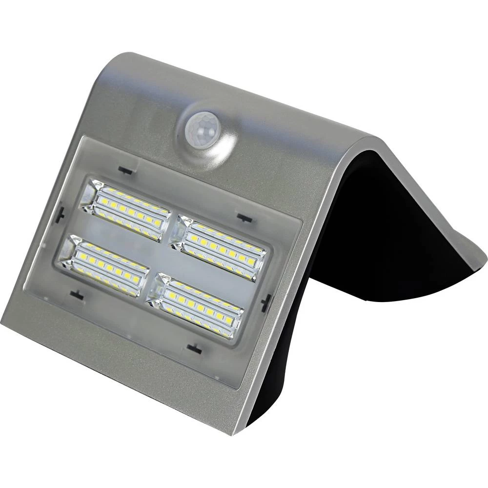 Megatron SOLAR WAVE M MT70006 LED zidna svjetiljka s detektorom pokreta   3.2 W neutralna bijela srebrna slika